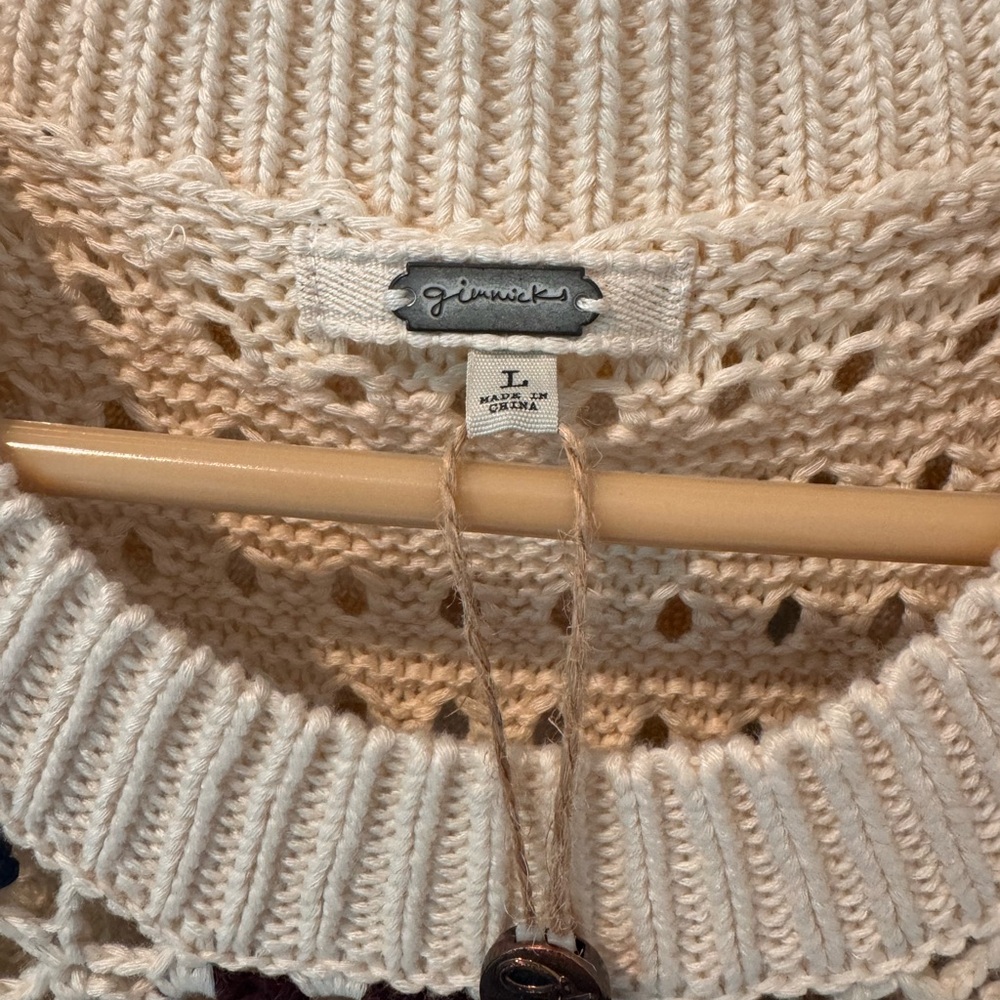 Crotchet granny square vest. Size Large. Brand Gimmick. Purchased from Buckle